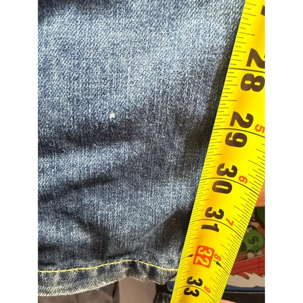 Akademiks Jeans Mens 42x32 Blue Baggy Loose Fit Faded Denim NWT Streetwear